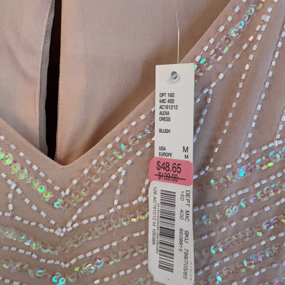 Gianni Bini Light Pink Sequin Dress - Picture 3 of 5